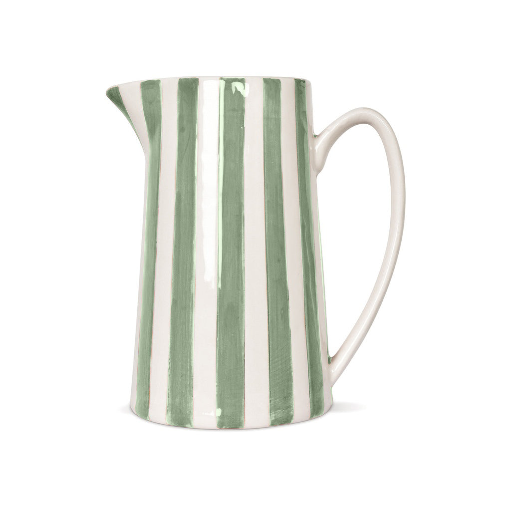 Jug stripe large matcha L17 8 P12 5 H21