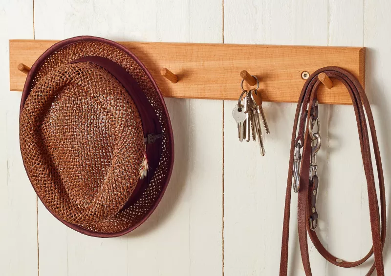Wall mount with five hooks