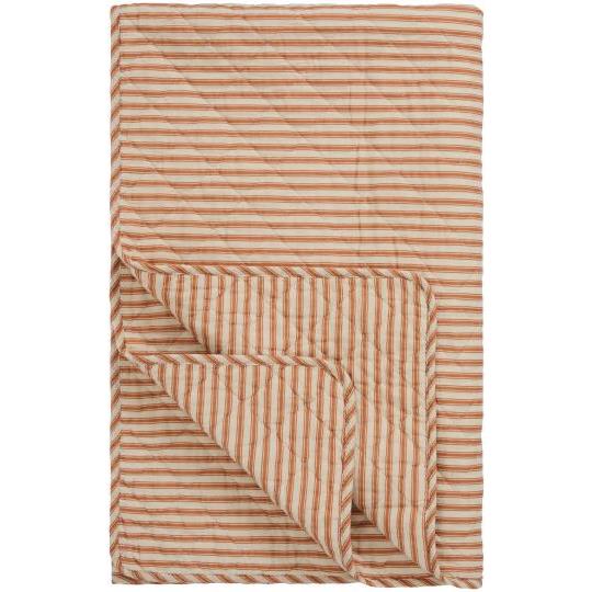 Quilt sand w/sienna stripes