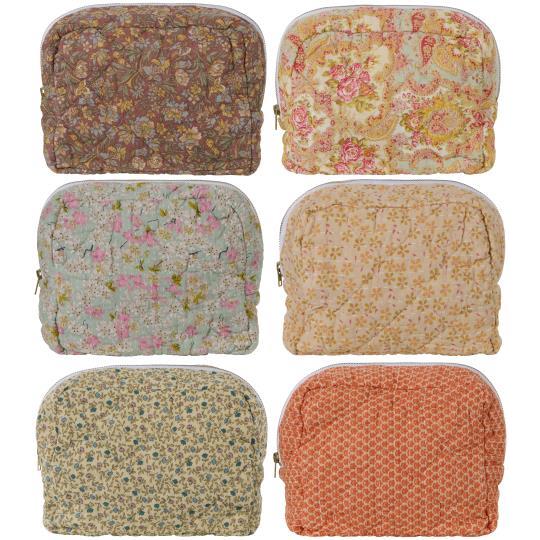 Toiletry bag quilted 6 asstd patterns