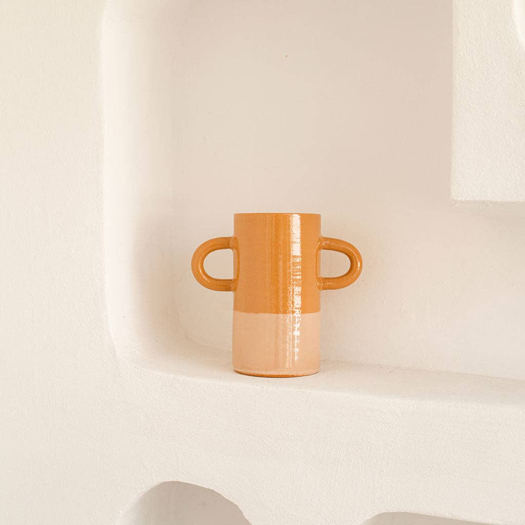 Mediterranea ceramic vase - Bicolour