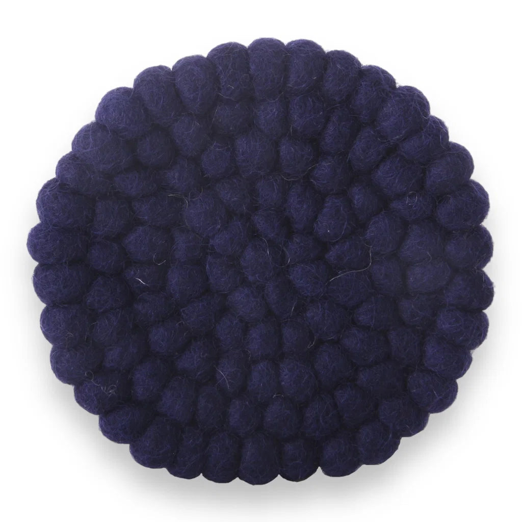 Small Coaster - Dark Blue - Set of 2