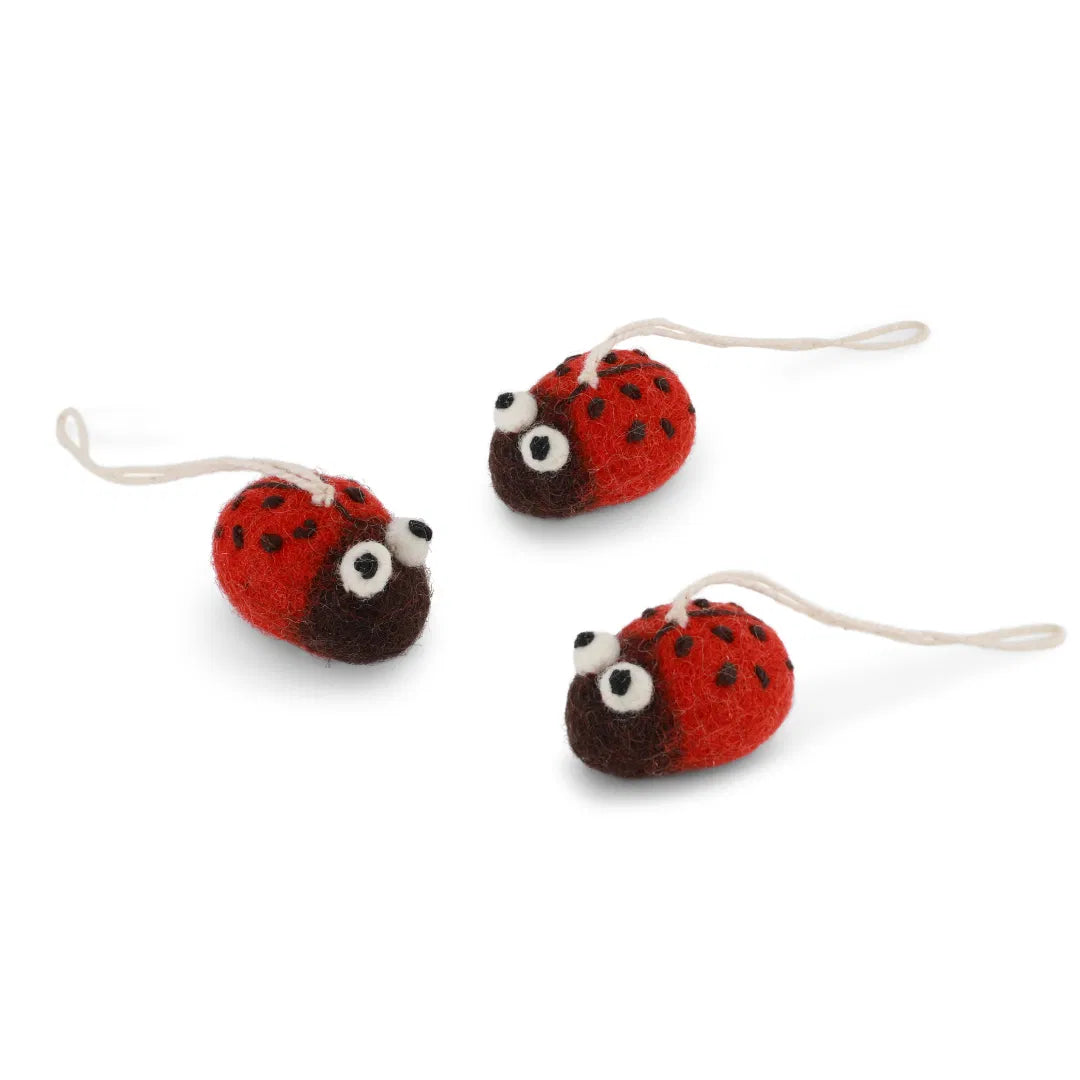 Ladybugs - Red - Set of 3