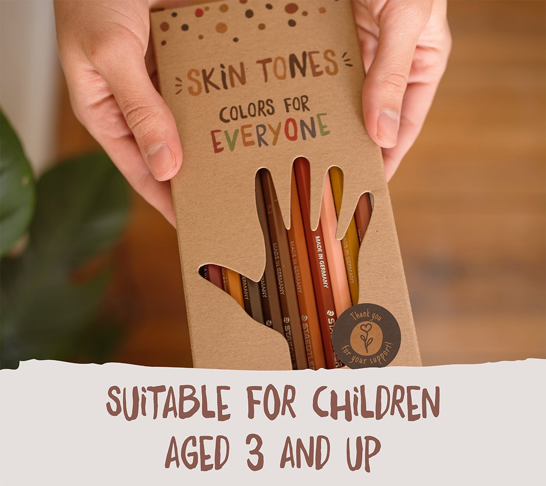 12 Skin Tones Pencils
