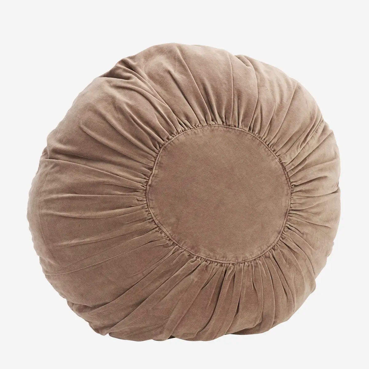 Round velvet cushion - mushroom