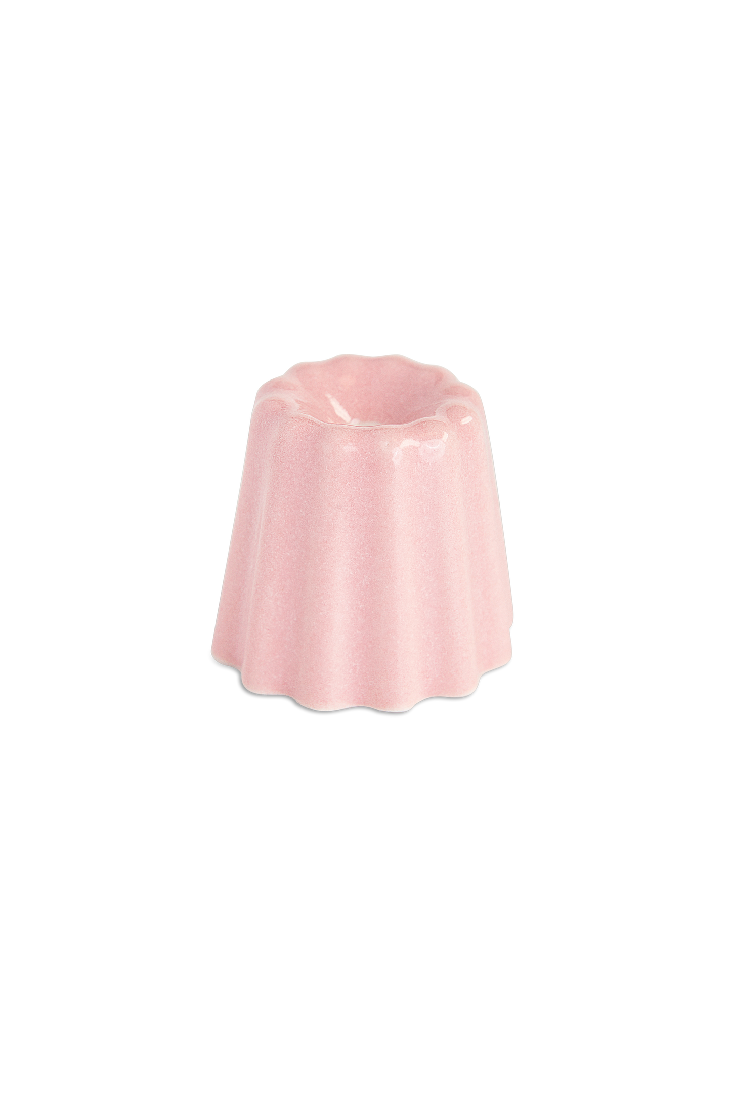 Porcelain Candle Holder: Glossy White