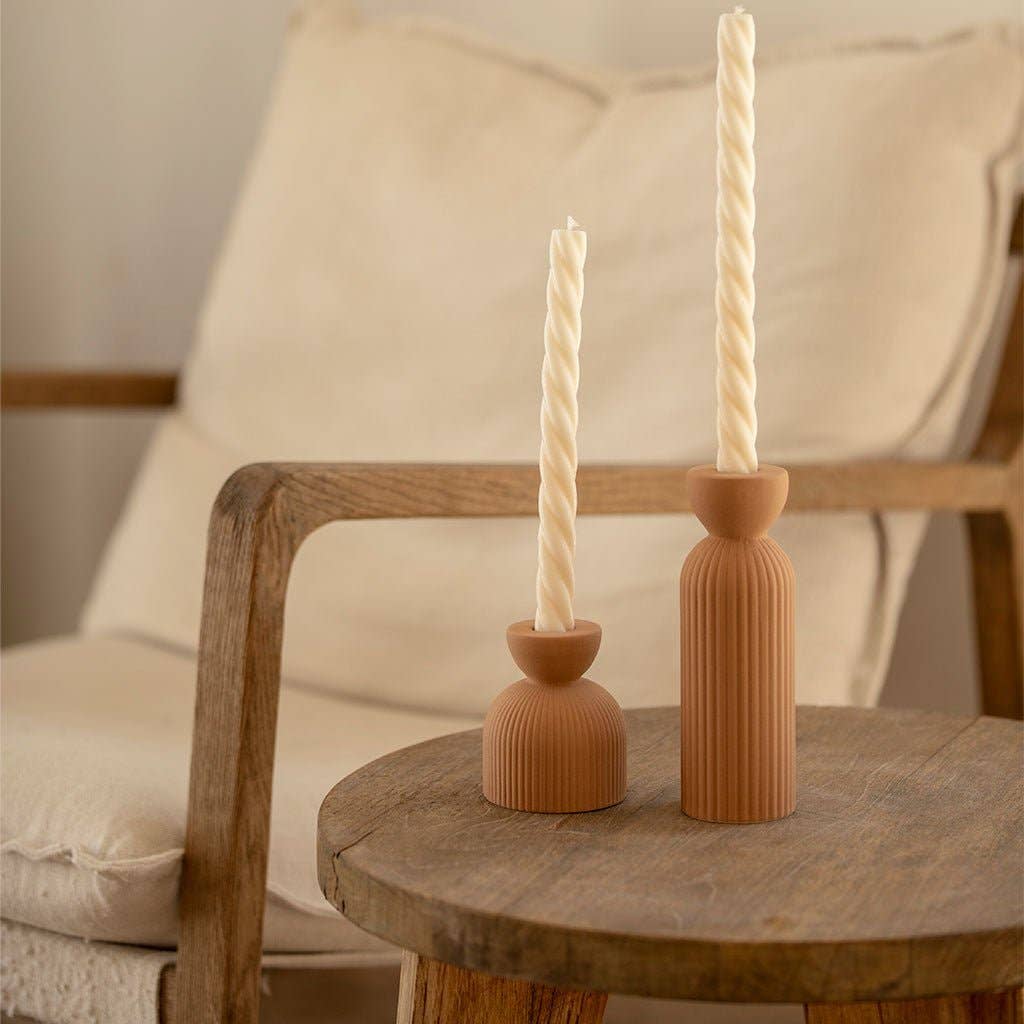 Lus M ceramic candle holder - Honey