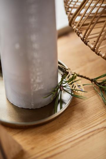 Candle tray w/edge