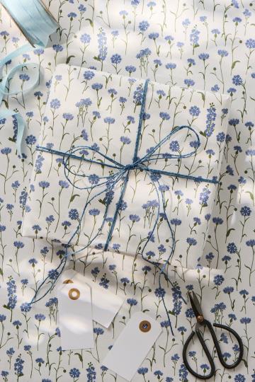 Paper roll cornflowers 5 m/roll