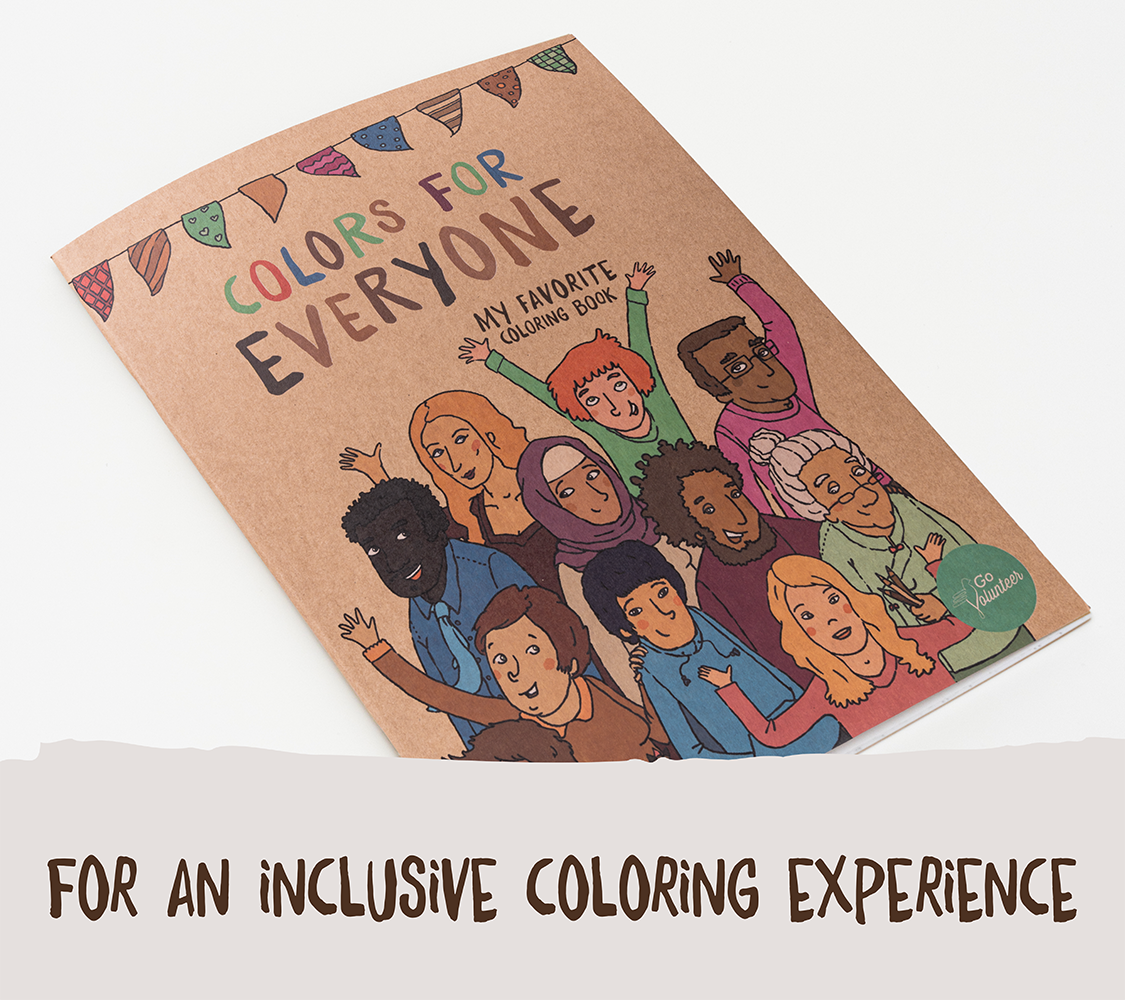 "Colors for Everyone" coloring book