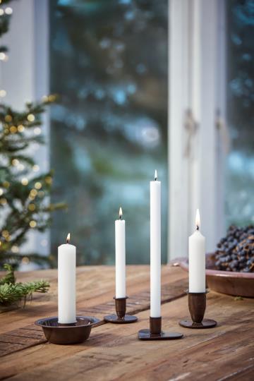 Candle holder f/1.3 cm candle heart-shaped
