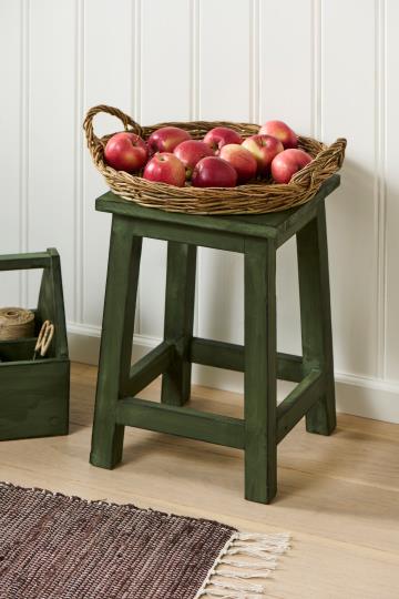 Tray braided willow round w/2 handles