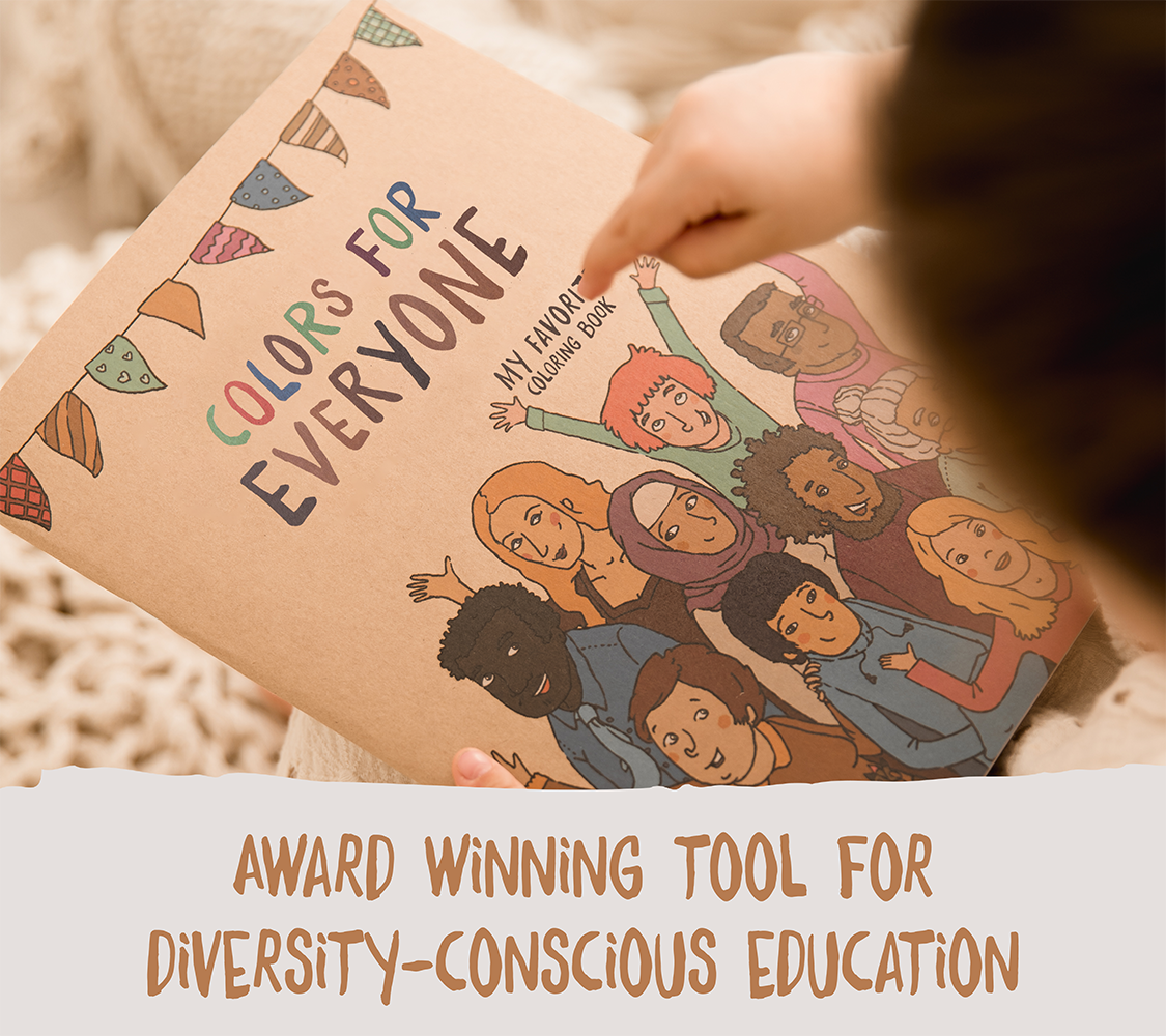 "Colors for Everyone" coloring book