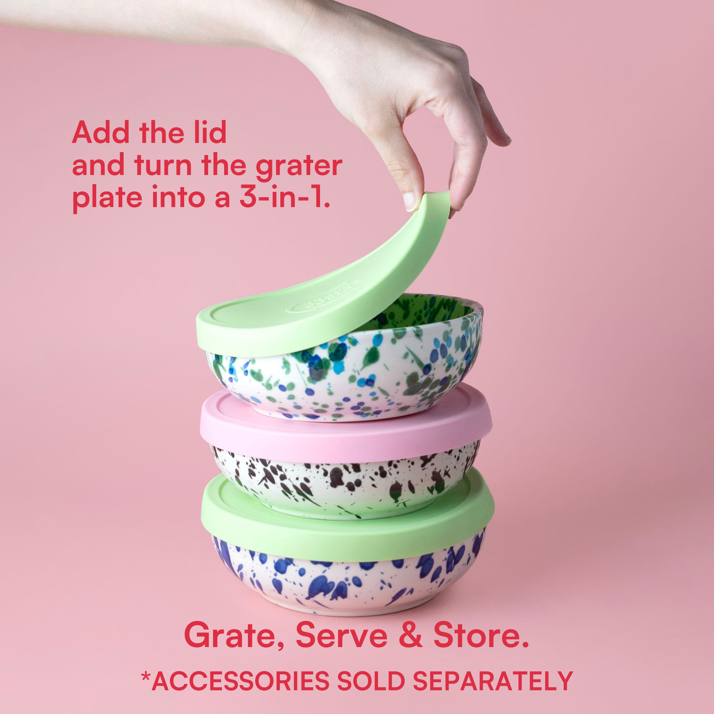 Medium White Handmade Ceramic Plate Grater/Tuna : WITHOUT PACKAGING