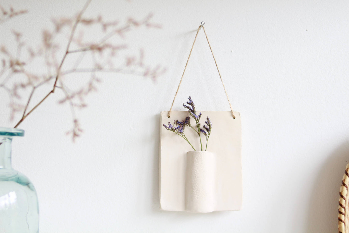 Keramiek - Muur hanger for droogbloem