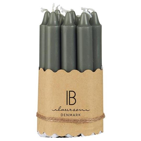 Taper candle bundle w/10 pcs dark grey Ø:1.3 H:10