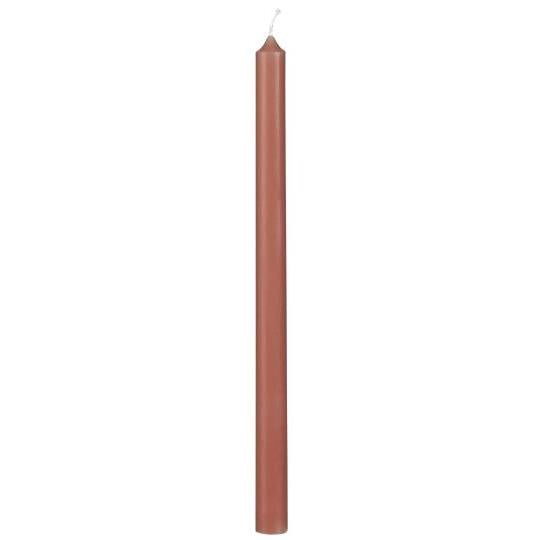 Taper candle faded rose