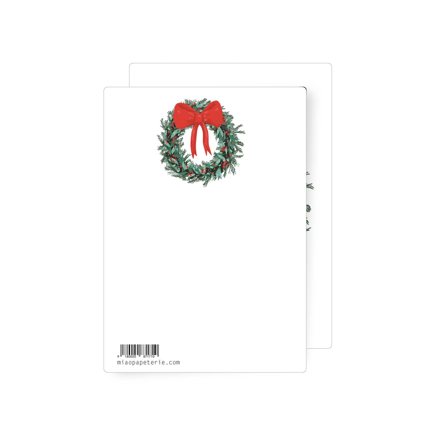 We love Christmas | Postcard: With envelope and cellophane cover