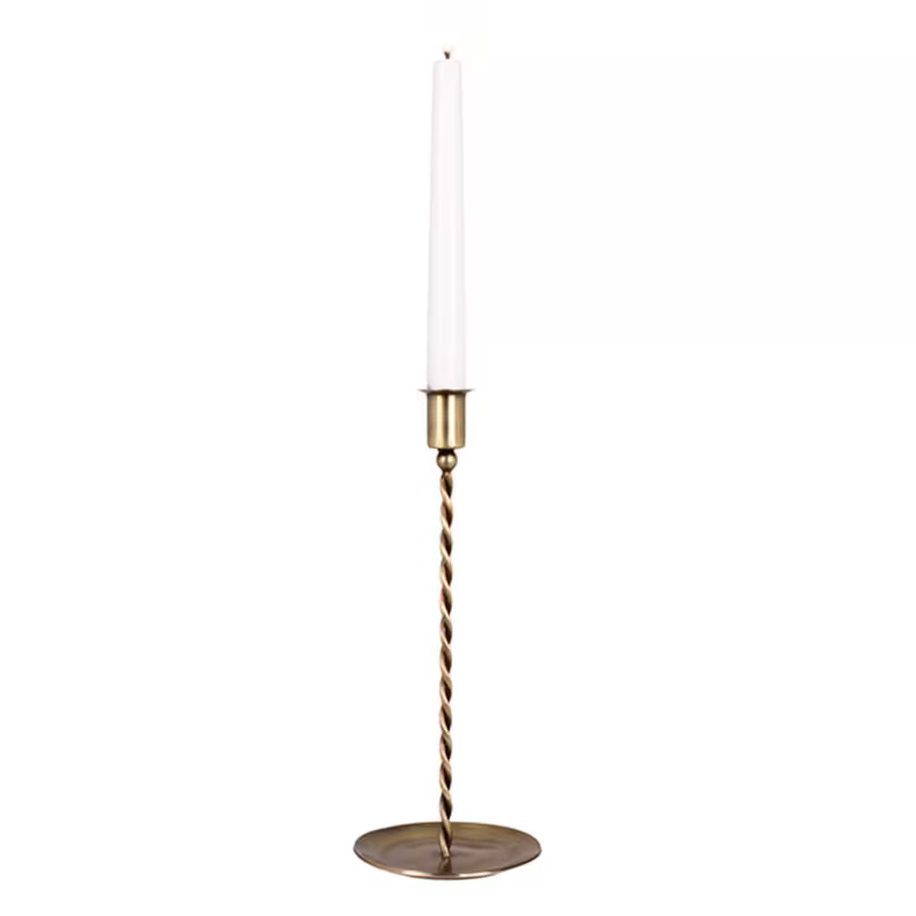 Candle Holder Estelle Antique Brass Tall