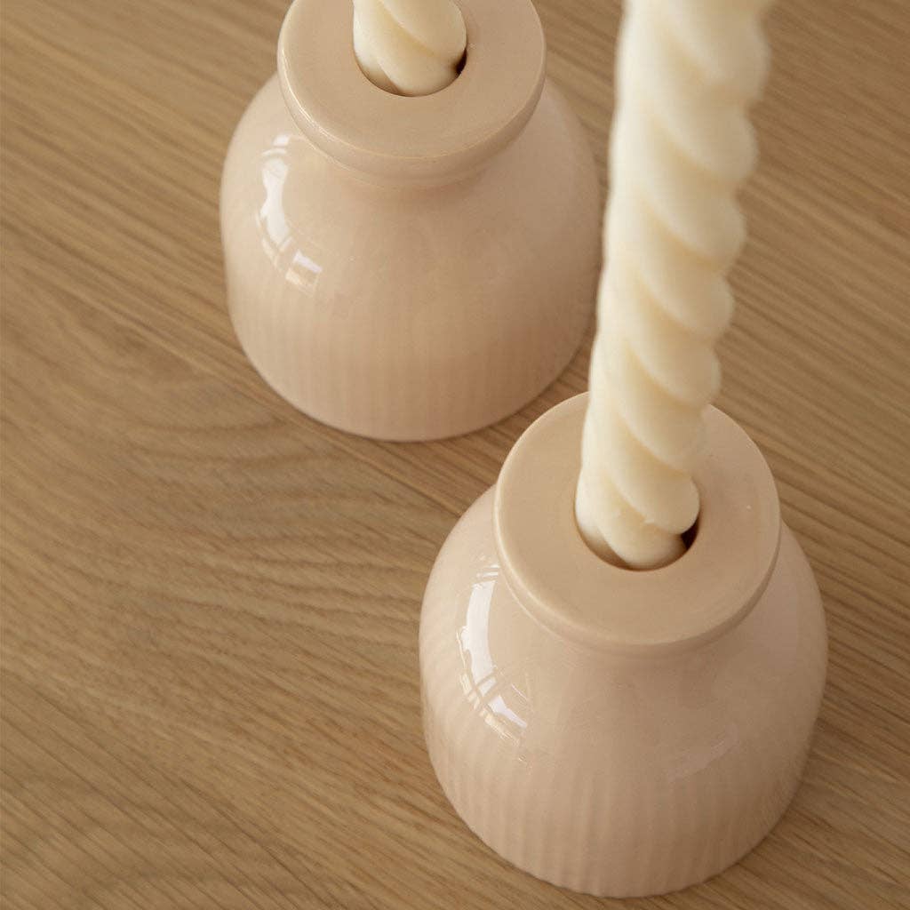 Lus ceramic candle holder - Powdered
