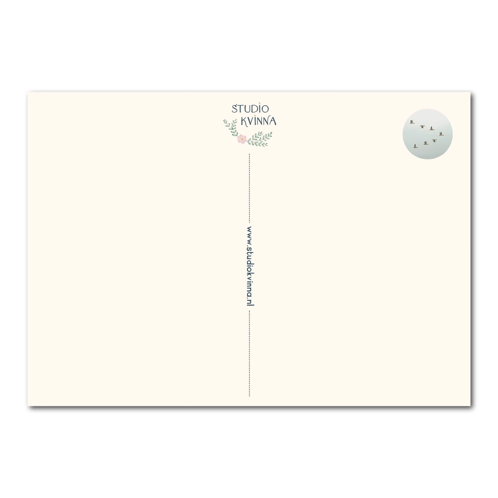 Geese On the Way | Autumn Postcard