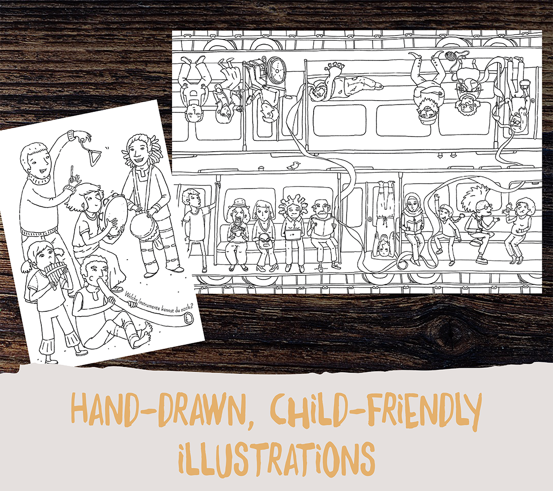 "Colors for Everyone" coloring book
