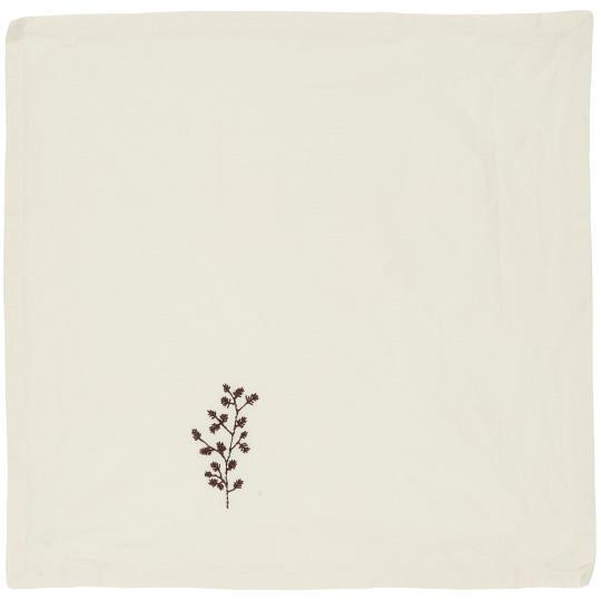 Napkin Tradition branch w/cones butter cream