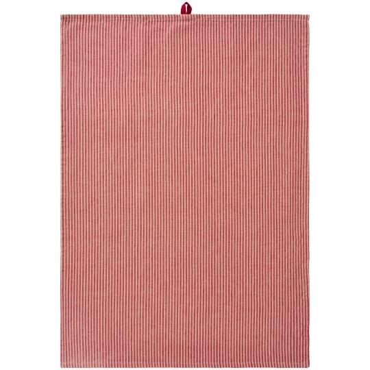 Tea towel Daniella natural w/red stripes