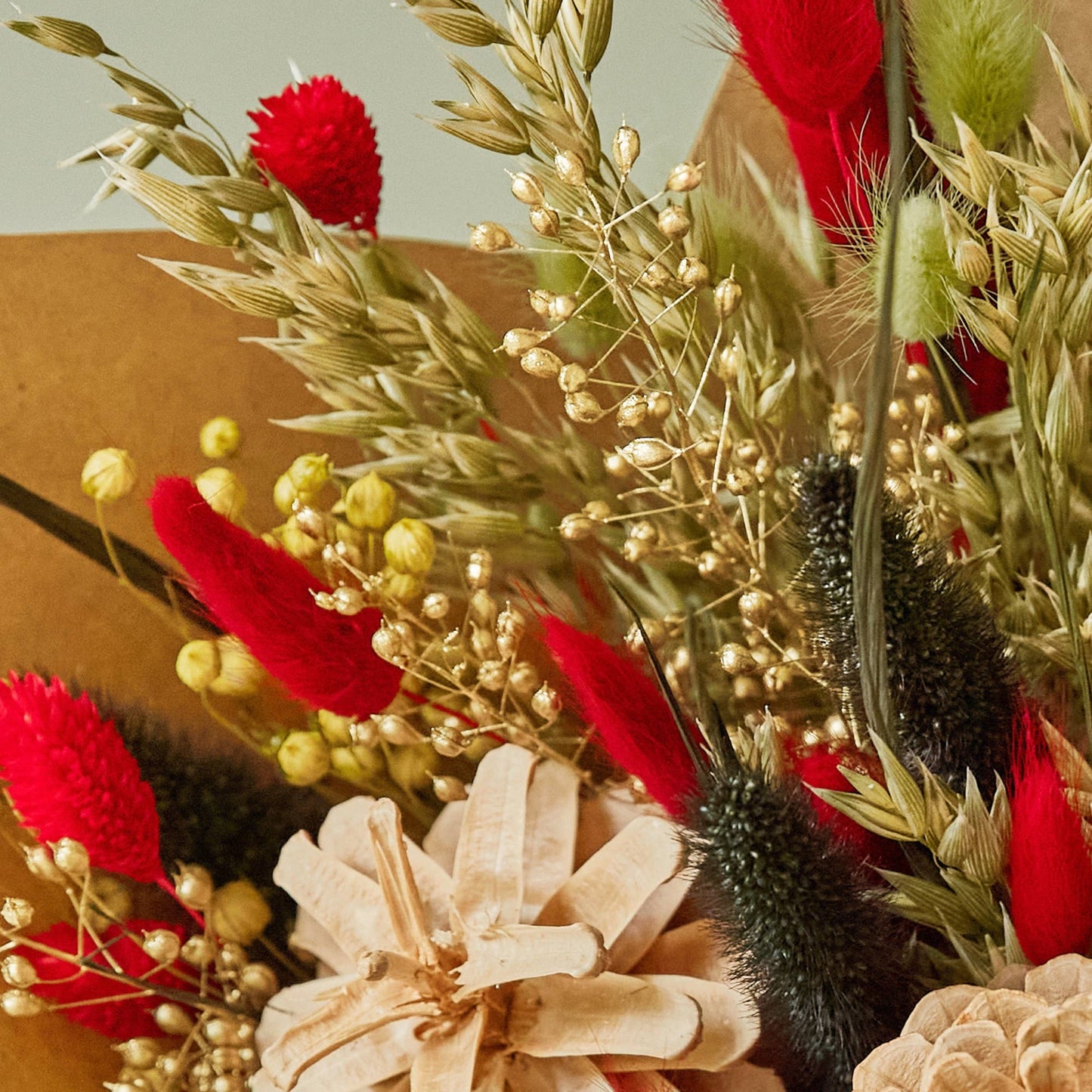Dried Flowers - Field Bouquet Christmas - Holiday Cheer: Medium