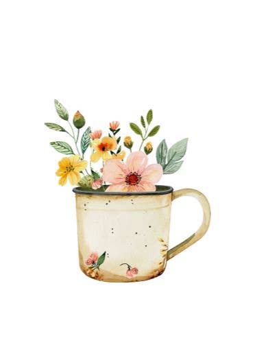 Sustainable postcard Herbal tea