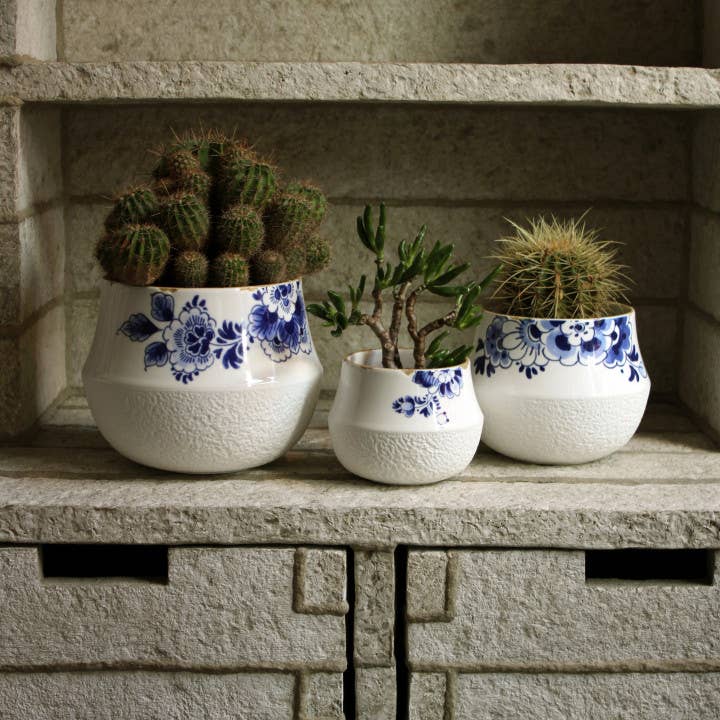 Blue Blossom Flower Pot 3