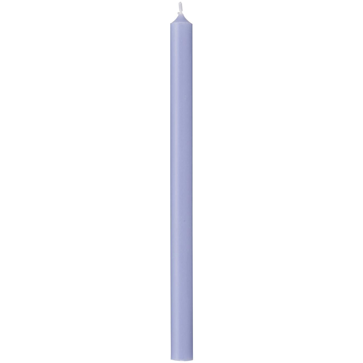 Taper candle purple ash Ø:1.3 H:20 Nordic Swan Eco-label