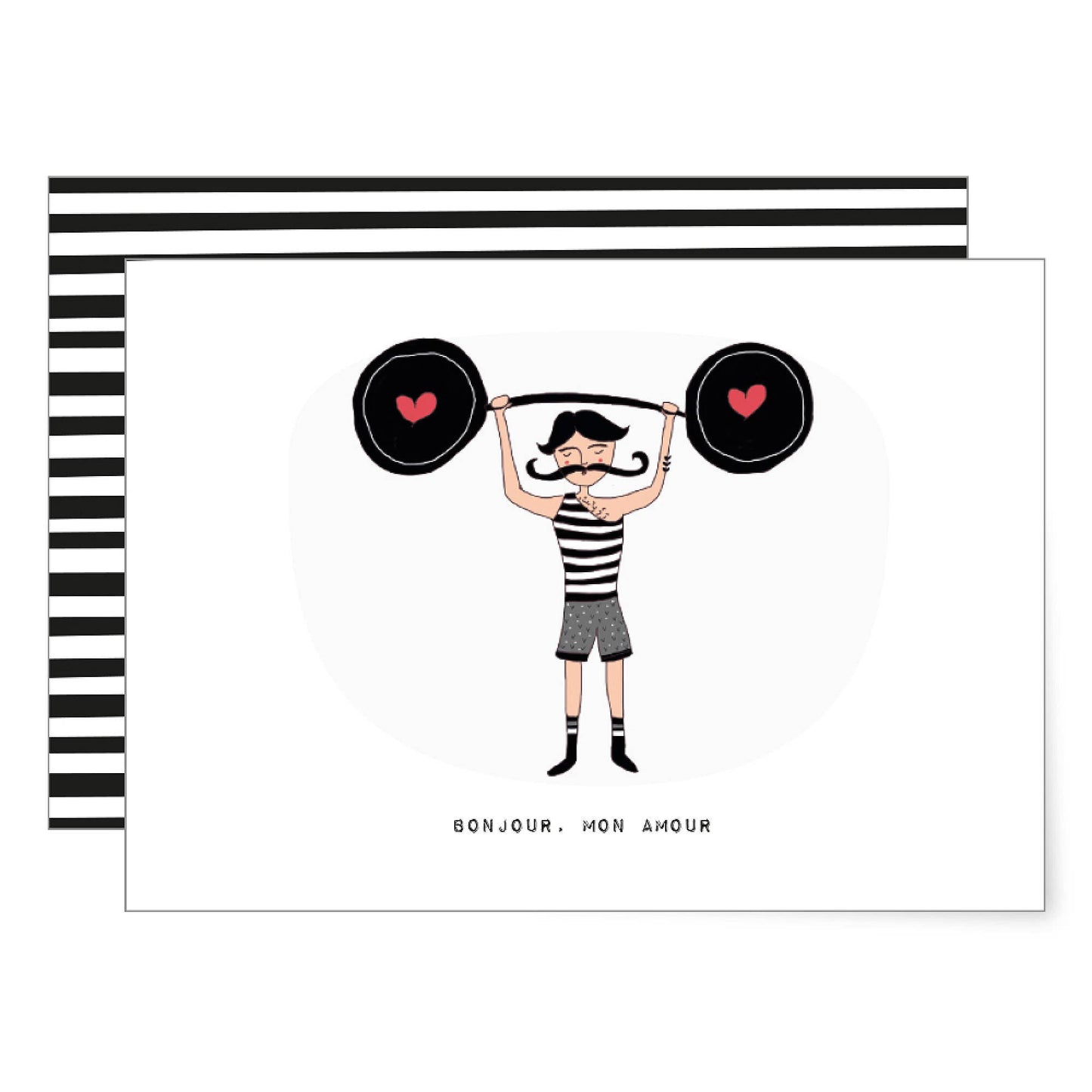 Strong Frenchman | folding card