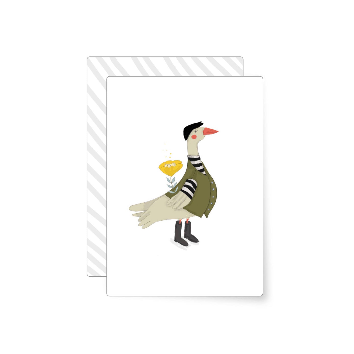 Goose | postcard: With envelope and cellophane cover