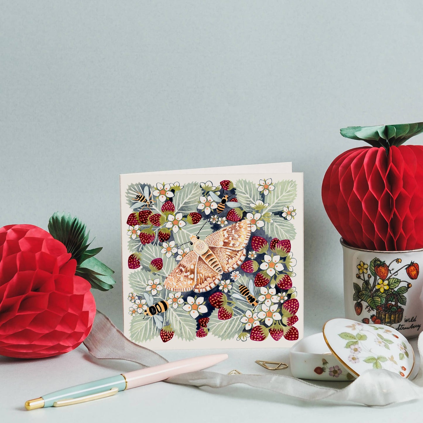 Greeting Card - Wild Strawberry