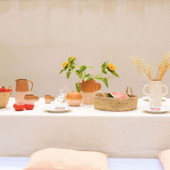 Mediterranea ceramic pitcher - Bicolour