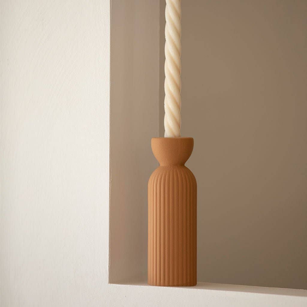 Lus M ceramic candle holder - Honey