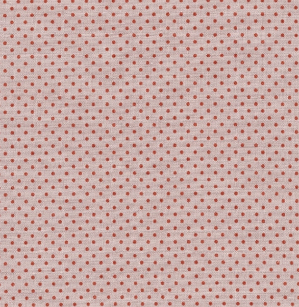 Oilcloth, Dots-Dusty Rose, 140 cm
