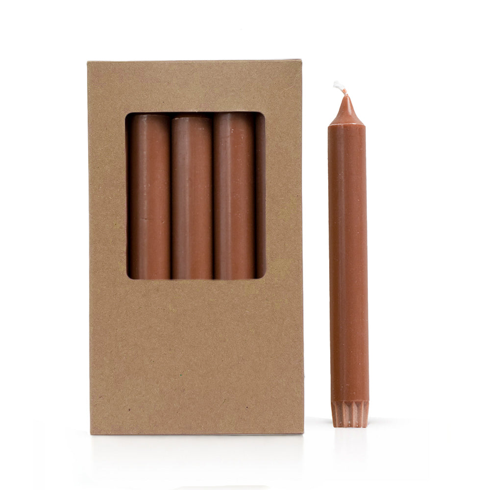 Stearine Dinerkaars Ø2,2x19 cm Chestnut