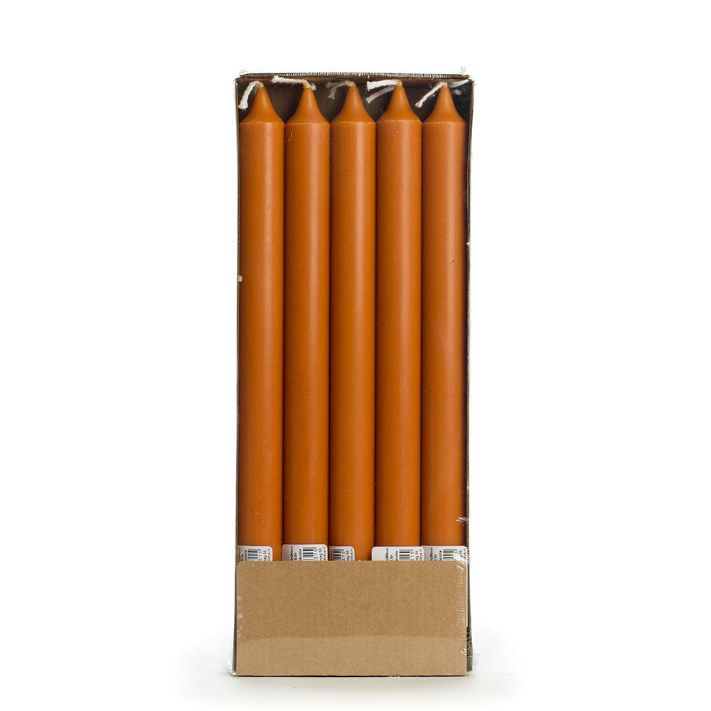 Stearine Dinerkaars 2,2×28 cm Terracotta