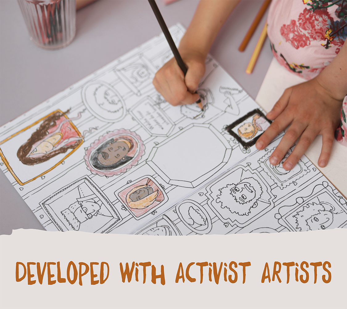 "Colors for Everyone" coloring book