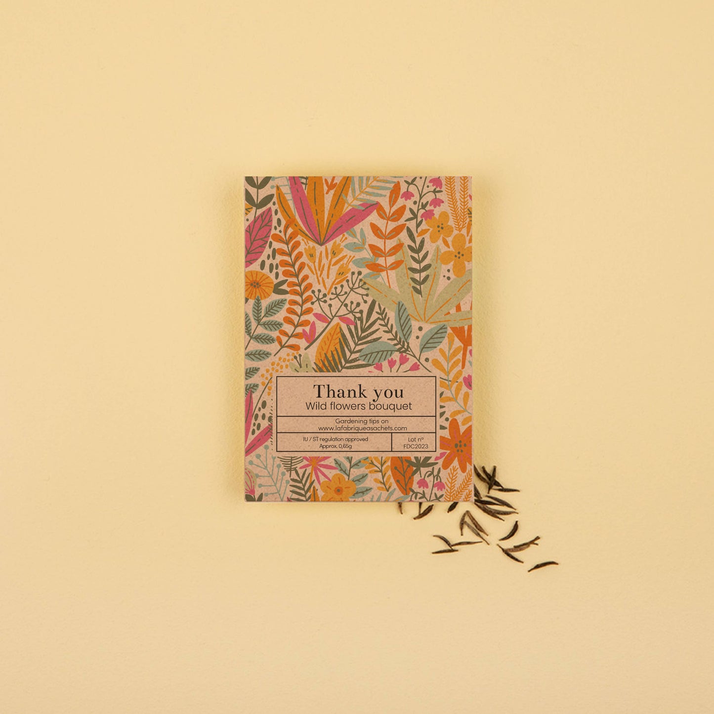 Thank you - Wildflower seed packet