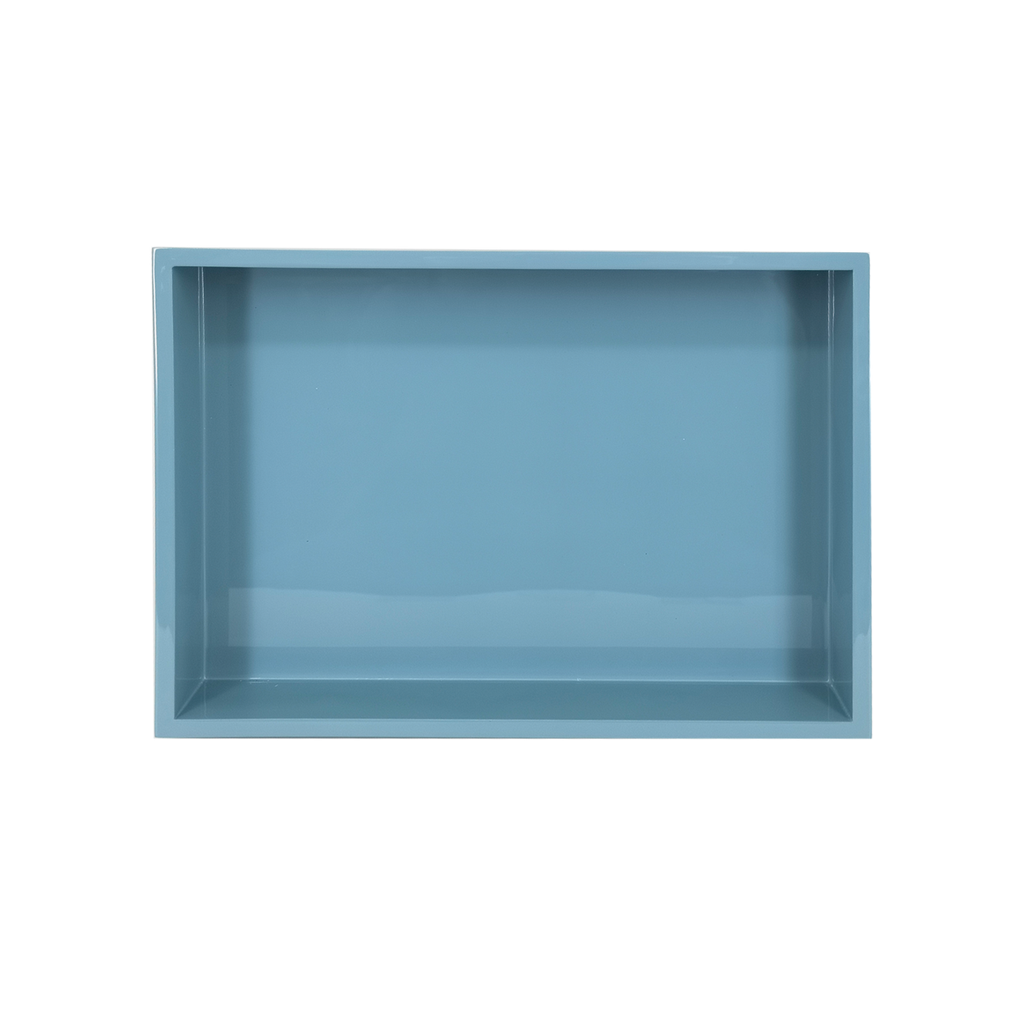 Frosted blue workshop tray L33 W24 H4.5cm