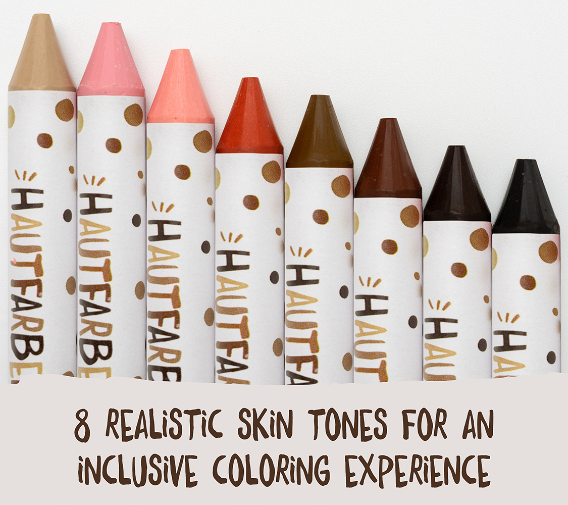 8 Skin Tones Crayons