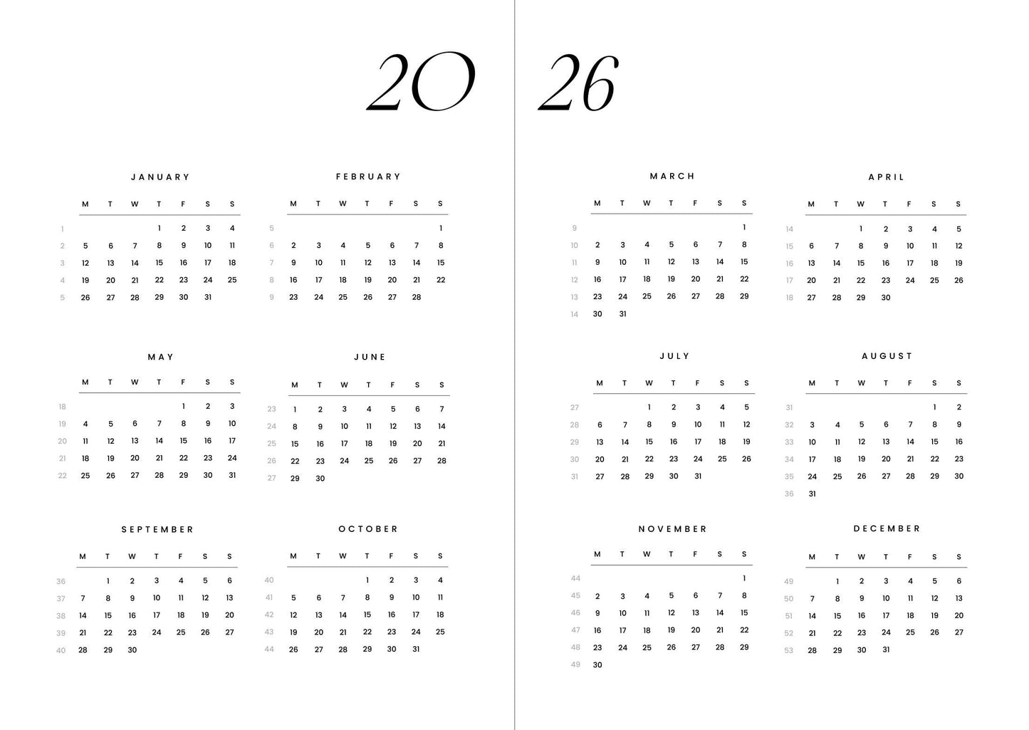 Cozy Planner 2026, Coffee – “You are made of magic.”