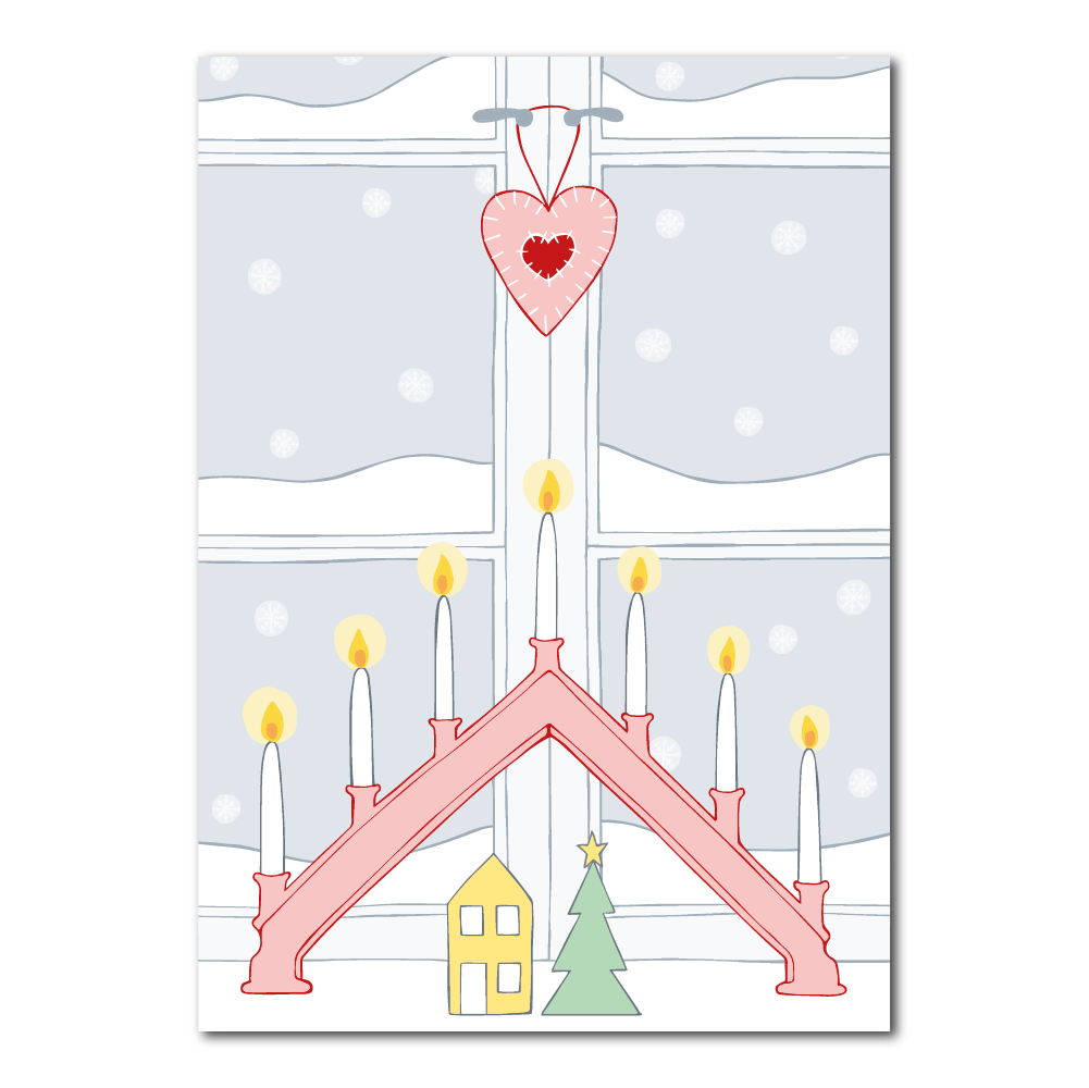 Candlestick | Christmas card