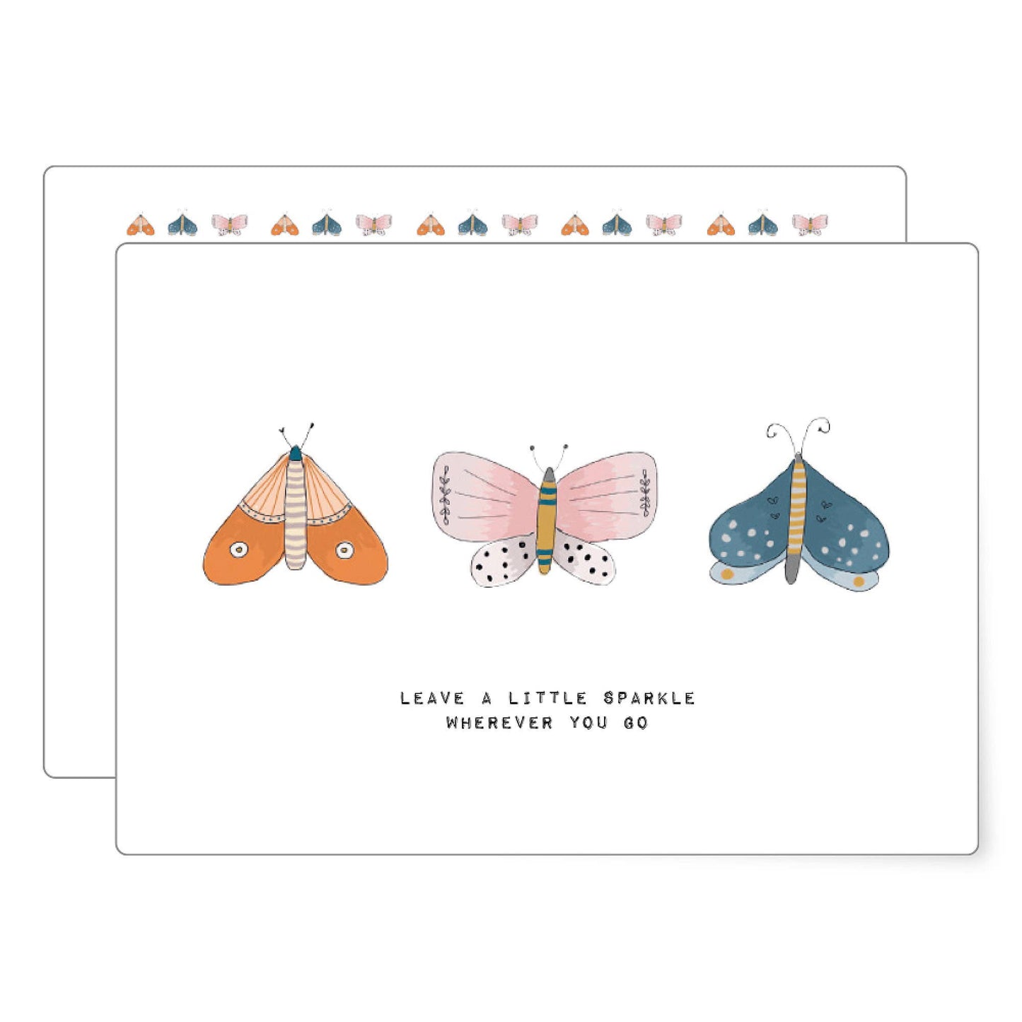 Leave a sparkle | postcard: With envelope and cellophane cover