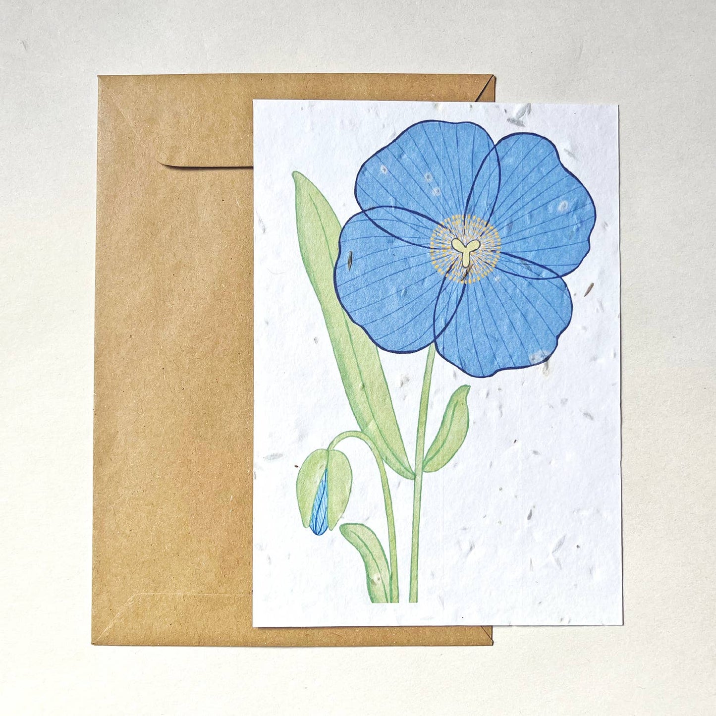 Blue poppy | Growth card