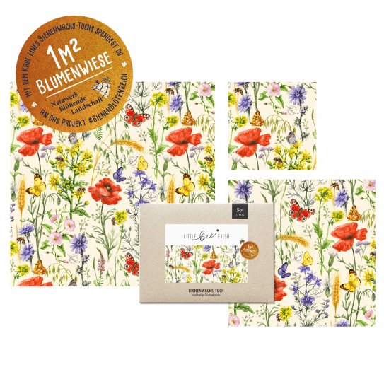 Organic Beeswax Cloth - Bee Dream “Starter Set” - S/M/L