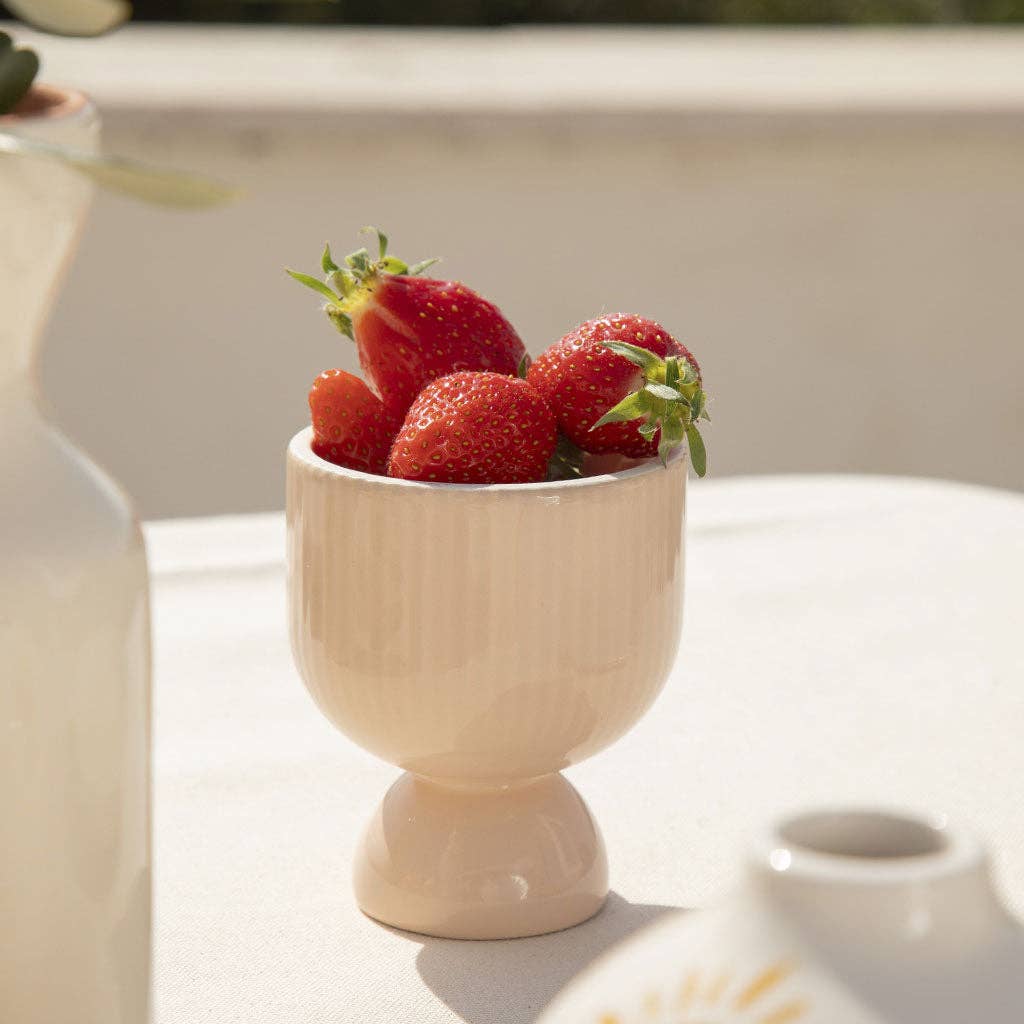 Lus ceramic candle holder - Powdered